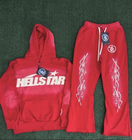 Size L Hoodie, Medium pants Authentic Hell Star Suit