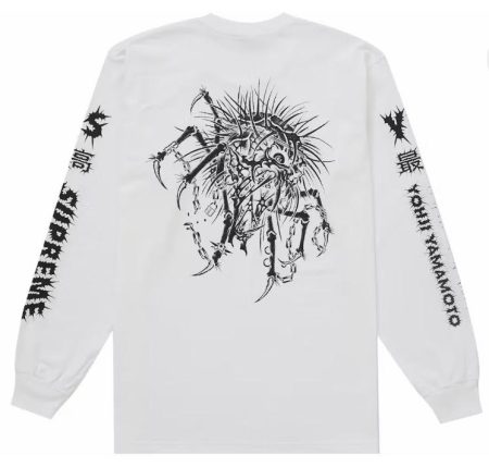 Supreme x Y's by Yohji Yamamoto Long-Sleeve Tee in white